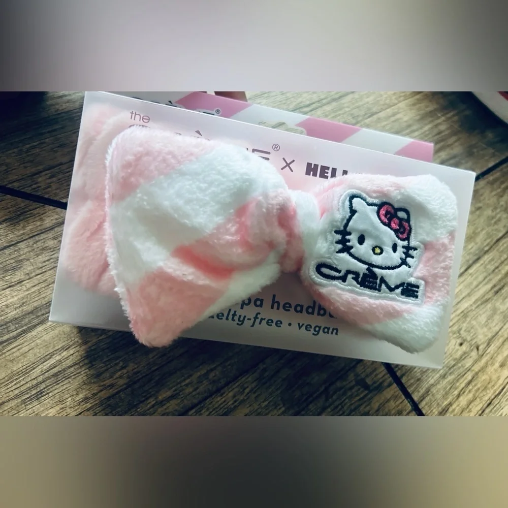 NEW PLUSH SPA HEADBAND HELLO KITTY